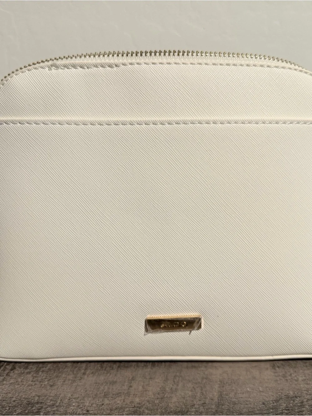 Aldo Cream White Crossbody Bag with Gold Hardware